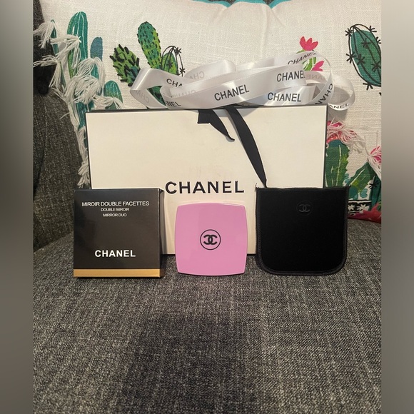 CHANEL Other - CHANEL BEAUTY Double Sided Purple Compact Mirror New IN Box